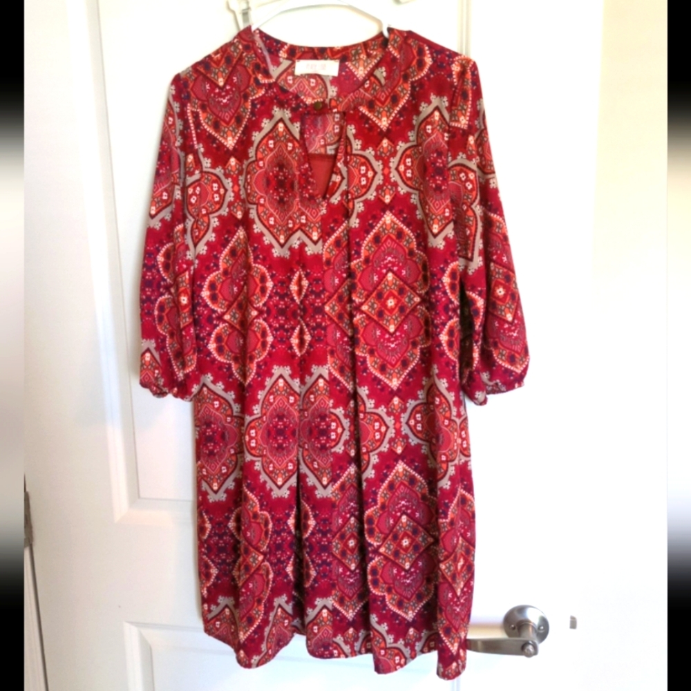 Peach Love Keyhole Dress